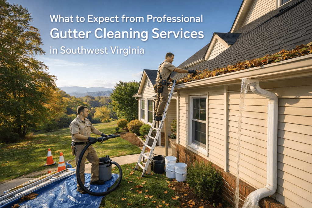 What to Expect from Professional Gutter Cleaning Services in Southwest Virginia