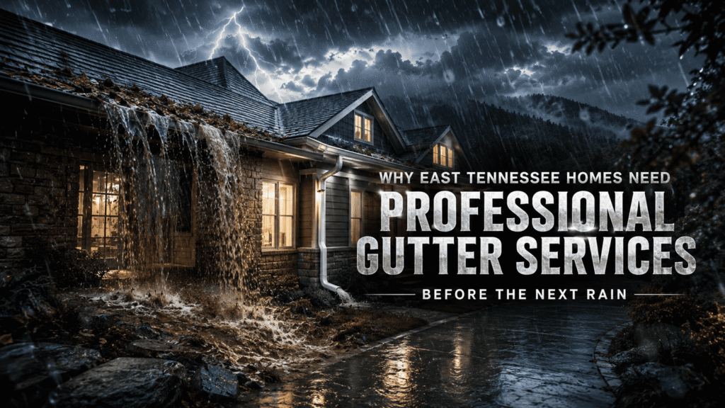 Why East TN Homes Need Professional Gutter Services Before the Next Rain